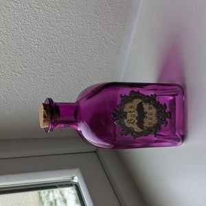 Purple Halloween Glass Potions Bottle With Cork